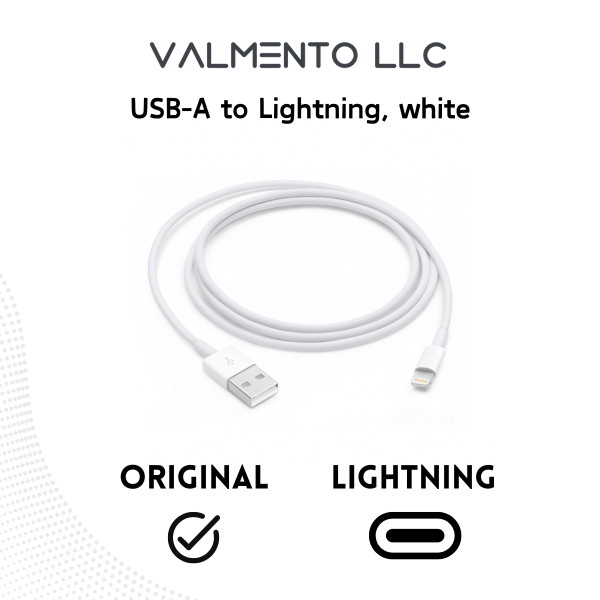 USB-A auf Lightning Kabel, 1m – Weiß